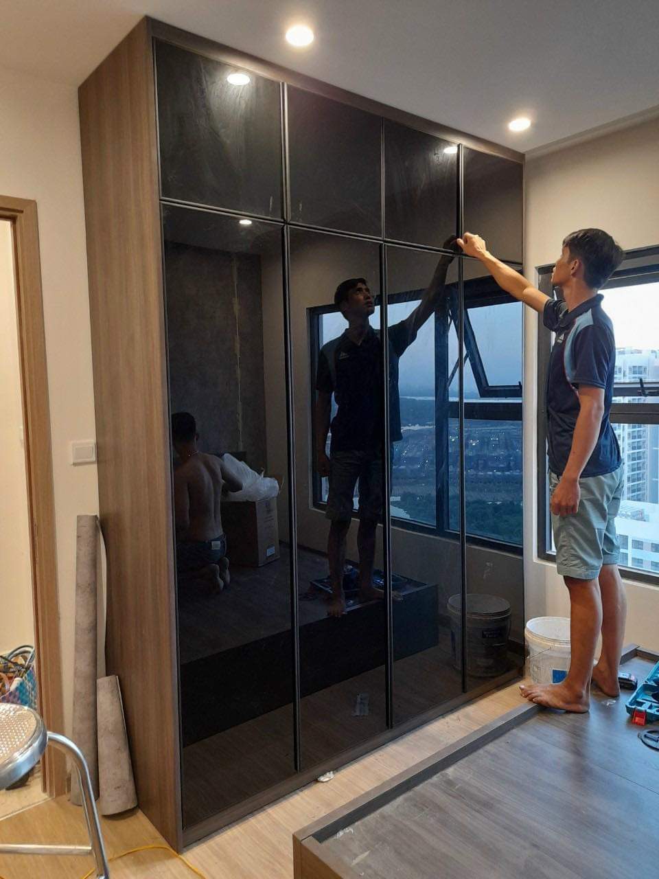 Cánh kính cửa mở GD06
